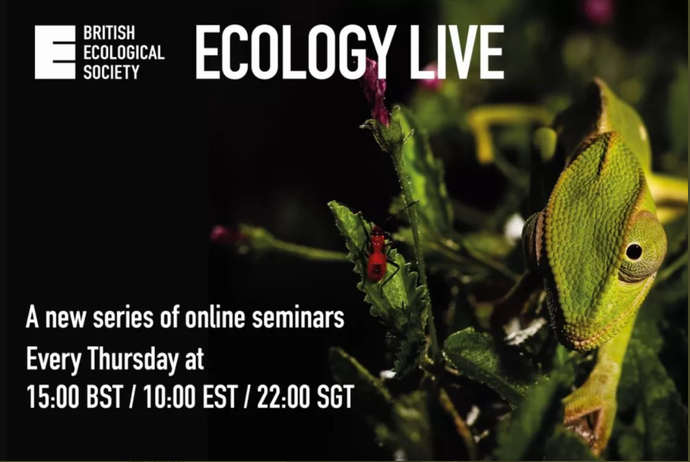 British Ecological Society Ecology Live online seminars QUADRAT